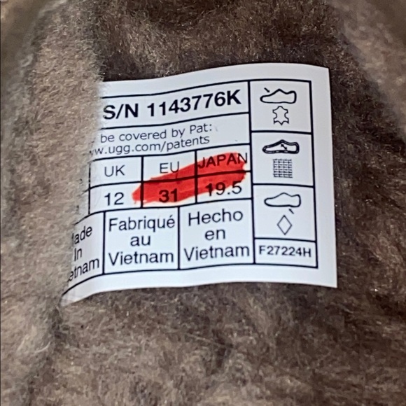 UGG Kids Brown Slip-On Shoes - Picture 5 of 6